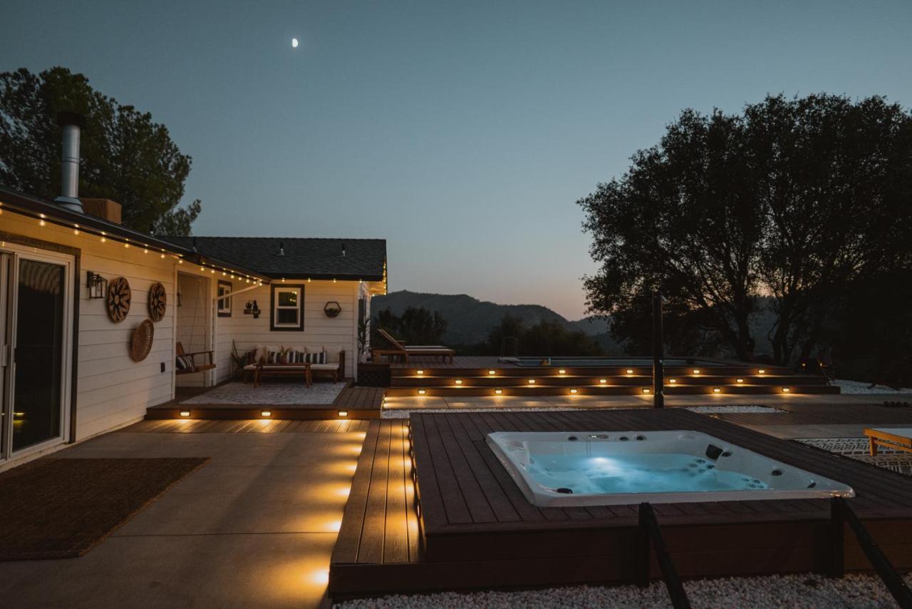 Boho Chic Oasis By Casa Oso With Pool, Spa And Views Ahwahnee Eksteriør bilde