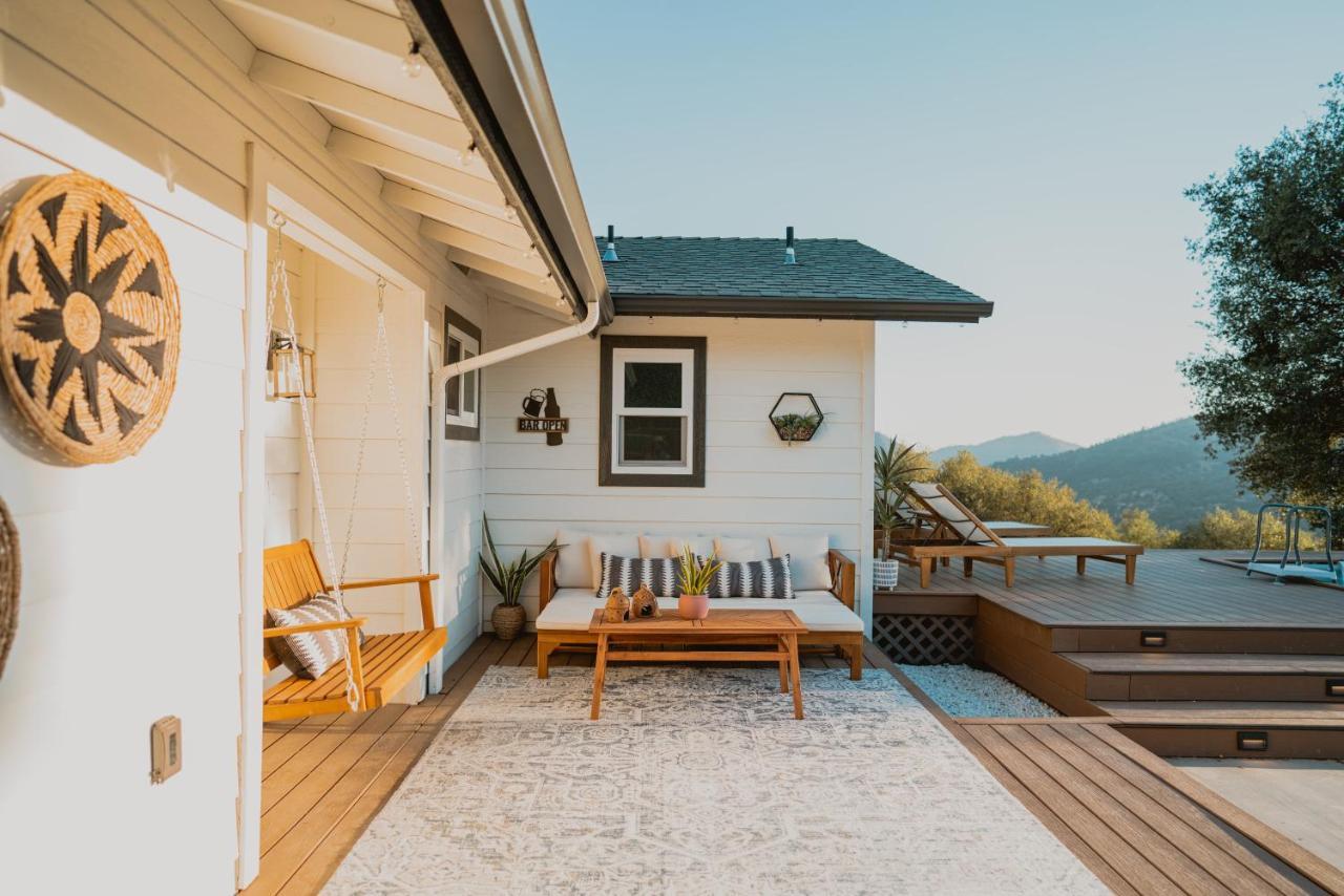 Boho Chic Oasis By Casa Oso With Pool, Spa And Views Ahwahnee Eksteriør bilde