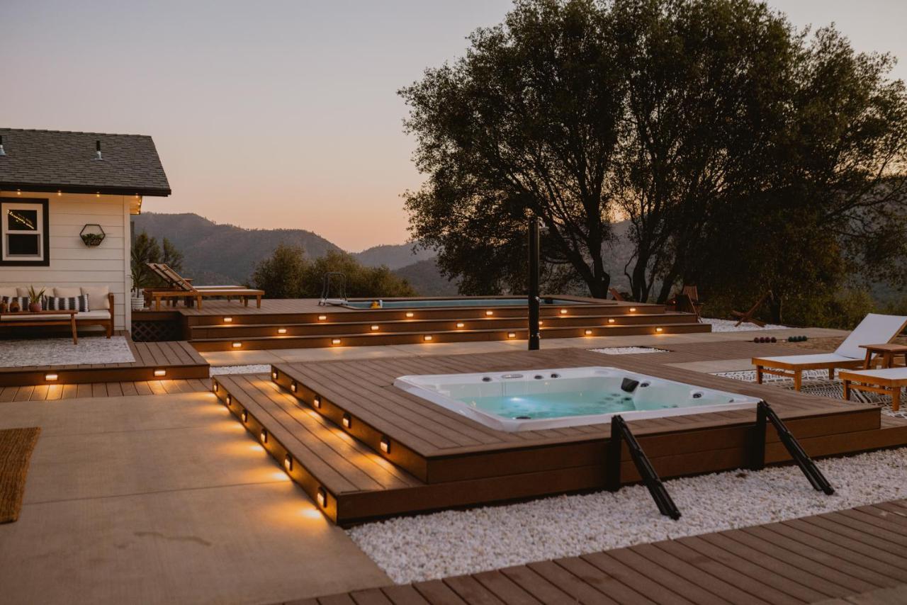 Boho Chic Oasis By Casa Oso With Pool, Spa And Views Ahwahnee Eksteriør bilde
